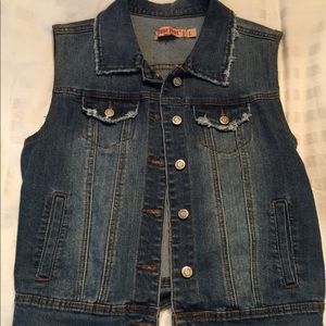 Jean jacket vest